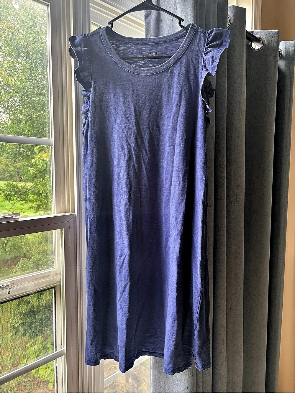 Universal Thread Ruffle Tank Dress Mini Dress Blue Size Large
